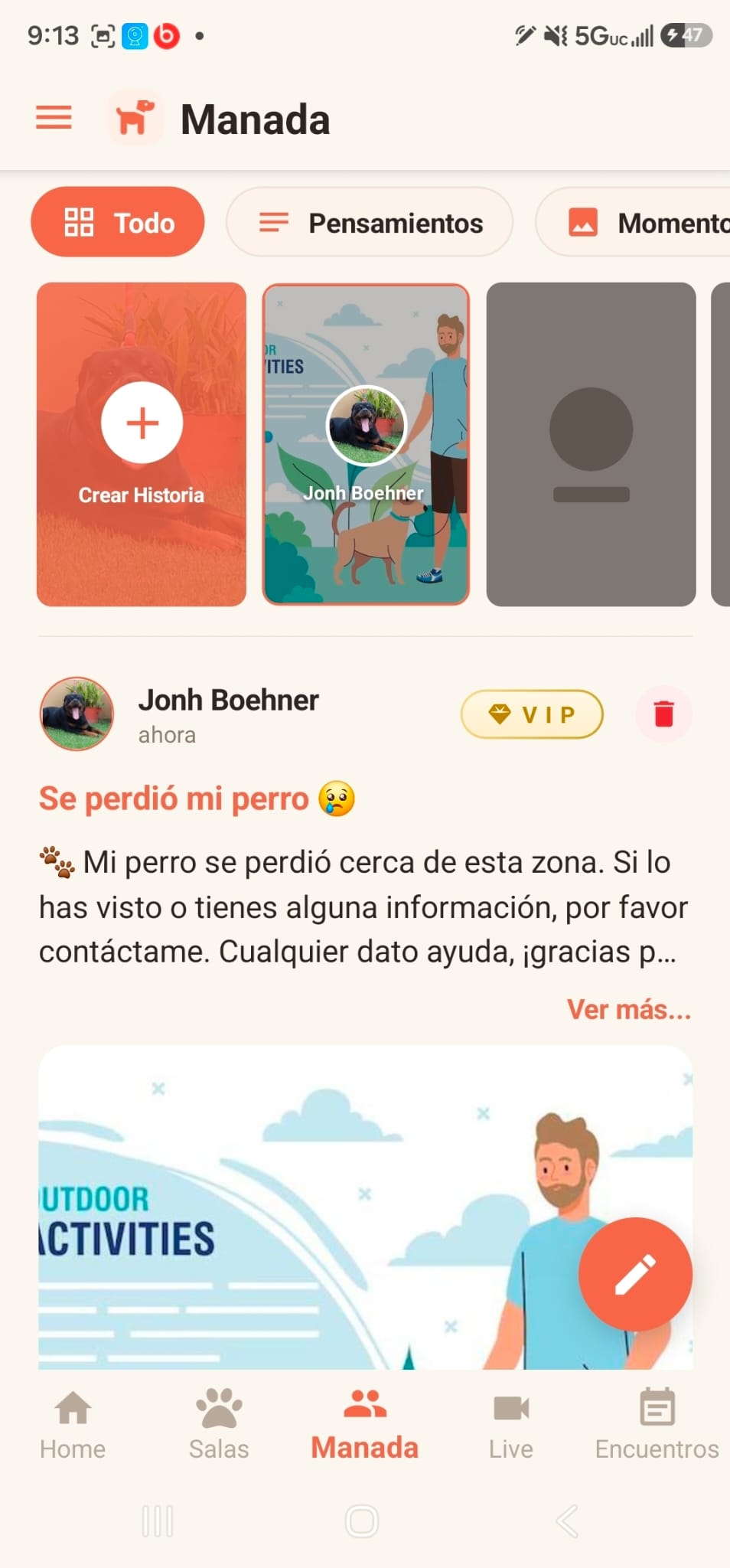Propinas en Manada